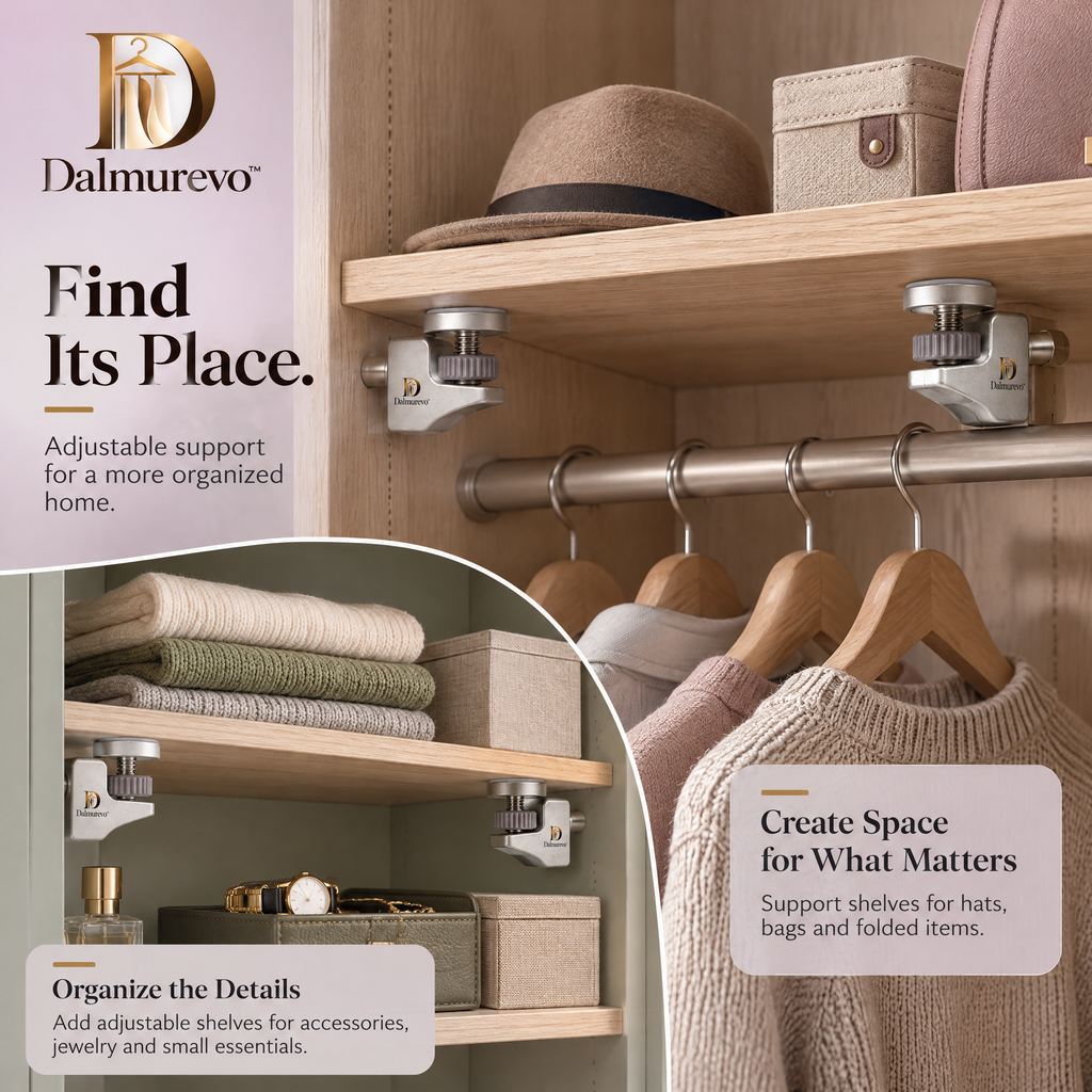Dalmurevo™ Adjustable Shelf Clips