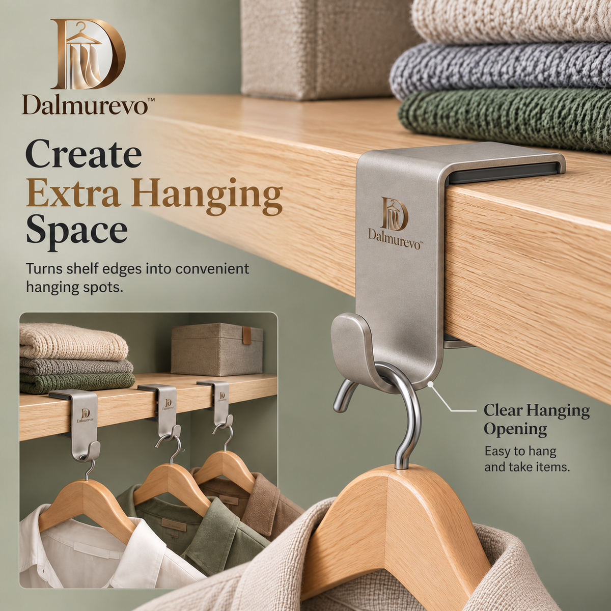 Dalmurevo™ Hidden Shelf Clips