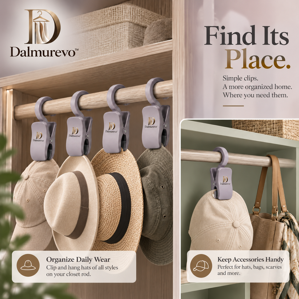 Dalmurevo™ No-Crease Hat Clips