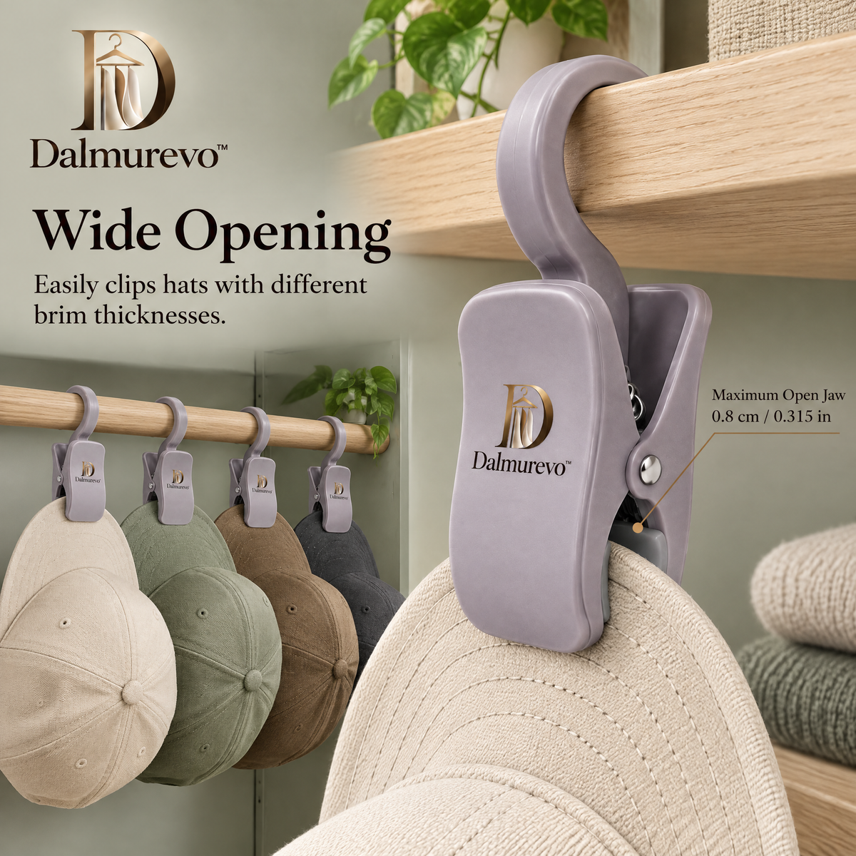 Dalmurevo™ No-Crease Hat Clips