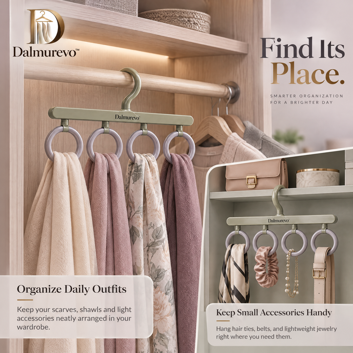 Dalmurevo™ Swivel Scarf Hanger